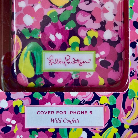 NWT Lilly Pulitzer iPhone 6 Case New in Box Wild Confetti Pink Green Floral - Picture 2 of 5